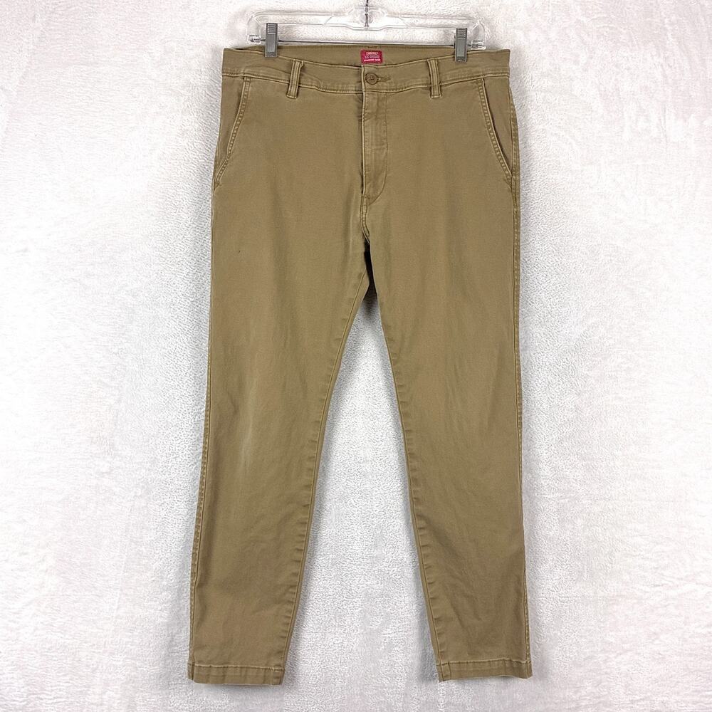 Levis XX Chino Pants Mens 33x30 (33x29) Brown Standard Taper Preppy Workwear